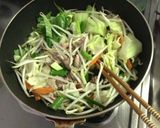 カレー風味の焼うどん作り方2写真