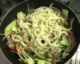 カレー風味の焼うどん作り方3写真