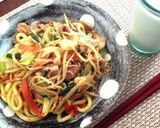 カレー風味の焼うどん作り方4写真