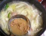 残り野菜とベーコンのミルク味噌汁作り方6写真