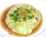 キャベツ肉重ねのオイスターソースあんかけ作り方4写真