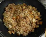 鰹節たっぷり★焦がし醤油の和風チャーハン作り方5写真