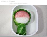 キャラ弁＊梅雨弁♪レインコートの女の子作り方4写真