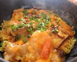 エビチリ卵のとろり麺作り方6写真