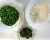 青シソ、パセリ、パルミジャーノのパスタ♪作り方1写真
