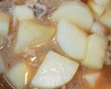 簡単おかず☆豚こま大根☆豚バラ大根風煮物作り方3写真