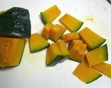 豚カボチャ๑蜂蜜黒酢タヒニ和え♪作り方6写真