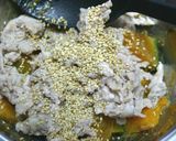 豚カボチャ๑蜂蜜黒酢タヒニ和え♪作り方11写真