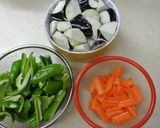 ピーマン・なす・にんじんの味噌炒め作り方1写真