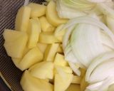 鶏肉とポテトのマスタード炒め作り方1写真