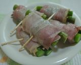 電子レンジでベーコンのアスパラ巻き作り方7写真