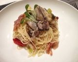 牡蠣とドライドトマトのパスタ作り方6写真