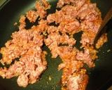 簡単♪ガッツリ!ひき肉と豆腐のみそ煮丼♪作り方4写真