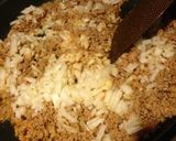 簡単♪ガッツリ!ひき肉と豆腐のみそ煮丼♪作り方5写真