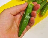 オクラと長いもの煮浸し作り方1写真