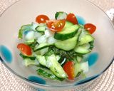 胡瓜と玉ねぎの大葉にんにくサラダ作り方5写真