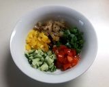 具沢山ピリ辛タレの冷奴作り方1写真