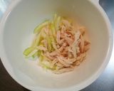 とり肉とセロリのマスタードサラダ作り方3写真
