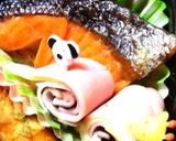 息子のお弁当♬牛丼と竹輪の男弁♬作り方7写真