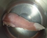 簡単☆ささみと豆苗サラダ作り方1写真