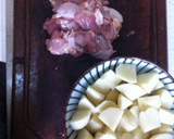 鶏肉とじゃがいもの中華風煮物作り方1写真