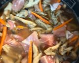 鳥&キノコご飯！作り方3写真