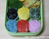 キャラ弁＊キョウリュウジャー６人勢揃い作り方7写真