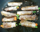 簡単！ いんげんとニンジンの豚肉巻き照焼作り方4写真