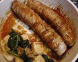 めちゃうま！はんぺんの豚バラ肉巻き～洋風作り方4写真