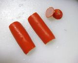 ウインナー1本deお弁当のお花を2個作り方2写真