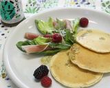 バジル風味のパンケーキサラダ作り方4写真