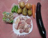 ★鶏肉とトマト缶を使った夏野菜カレー。♪作り方1写真