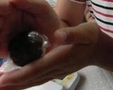 ポリ袋で簡単★かえるのよもぎあんぱん作り方4写真