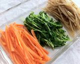 牛肉の野菜巻き（ごぼう・人参・豆苗）作り方4写真
