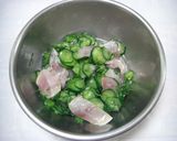 鯵ときゅうりの酢の物作り方3写真