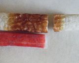 ちくわINカニカマ　お弁当の隙間に作り方1写真