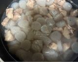 牛すじ、こんにゃく、大根の煮込み作り方3写真