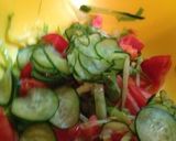 卵とトマト、野菜のマカロニサラダ作り方2写真