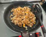 時短！納豆キムチーズチャーハン作り方3写真