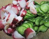 酸味やわらか♪タコときゅうりの酢物作り方4写真