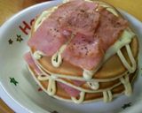 簡単っベーコンチーズ★パンケーキ作り方3写真