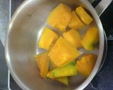 簡単！ カボチャの豆乳ポタージュスープ作り方1写真