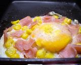 うちのコーンハムエッグ作り方3写真