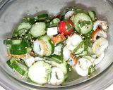 梅昆布茶で簡単!夏野菜の甘酢サラダ♬作り方7写真