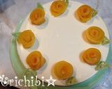 レアチーズケーキ☆バラを乗せて♪作り方18写真