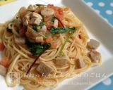トマトとまぐろの彩りパスタ作り方12写真