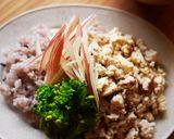 豆腐と鶏肉の梅そぼろごはん作り方4写真