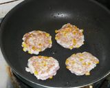 コーン粒入り中華ハンバーグ作り方3写真