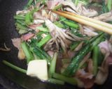 舞茸と小松菜のバター醤油炒め♪作り方7写真