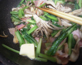 舞茸と小松菜のバター醤油炒め♪作り方7写真